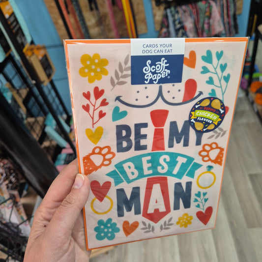 Scoff Edible Dog Card - Be My Best Man