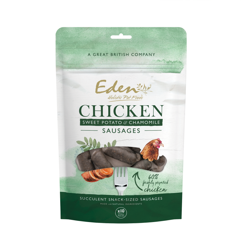 Eden Chicken, Sweet Potato and Chamomile Sausages (10 small pieces)