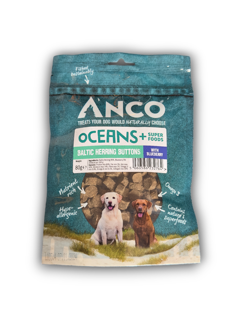 Anco Oceans Baltic Herring Buttons with Blueberry