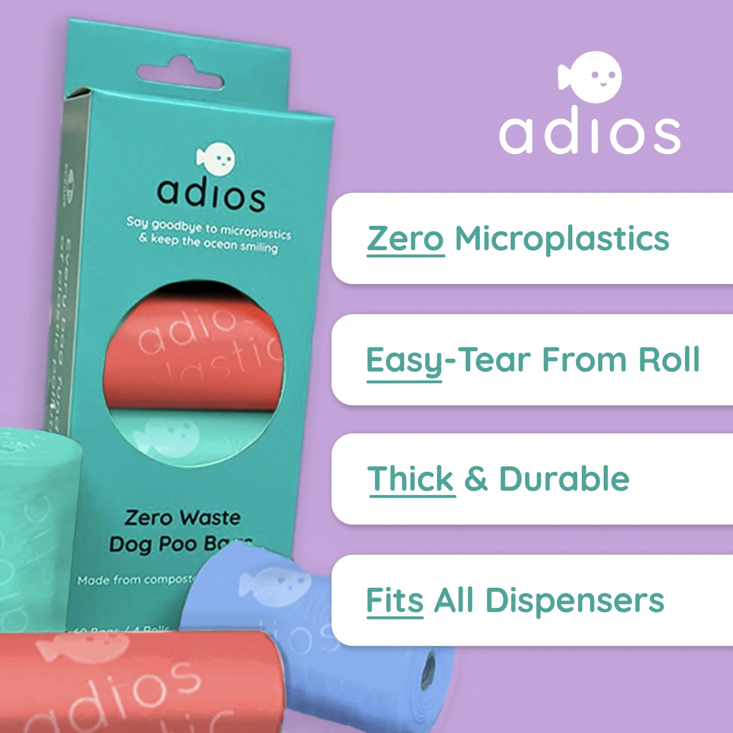 Adios Plastic (Large Rainbow Box) 8 rolls