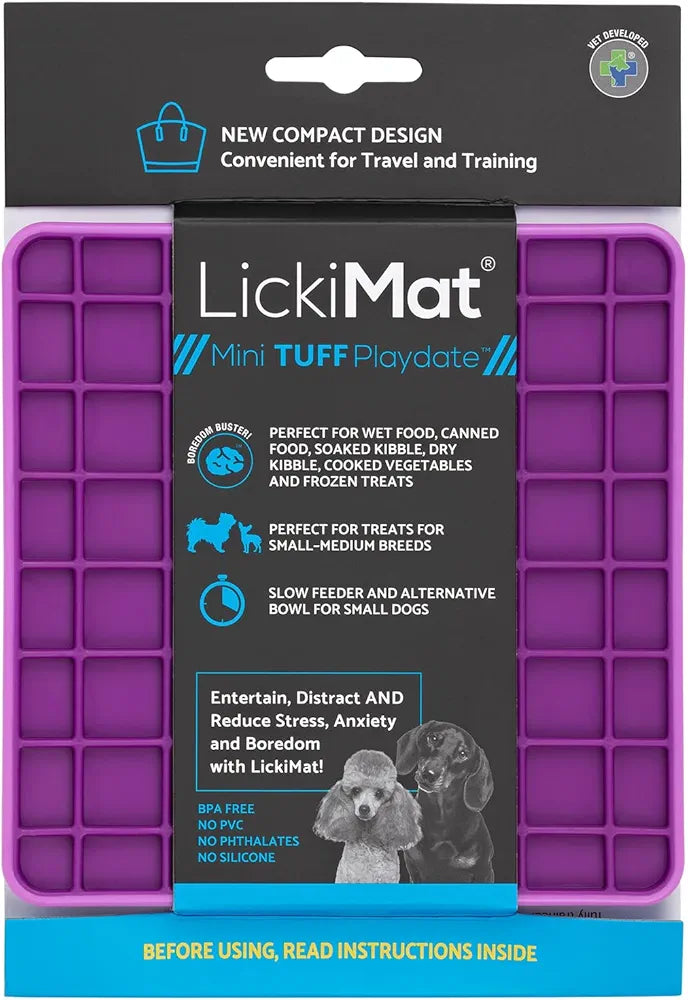 Lickimat Mini Tuff Playdate (Purple) Lili + Mila's Empawrium