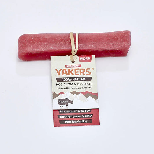 Yakers Medium Chew (Strawberry) Lili + Mila's Empawrium