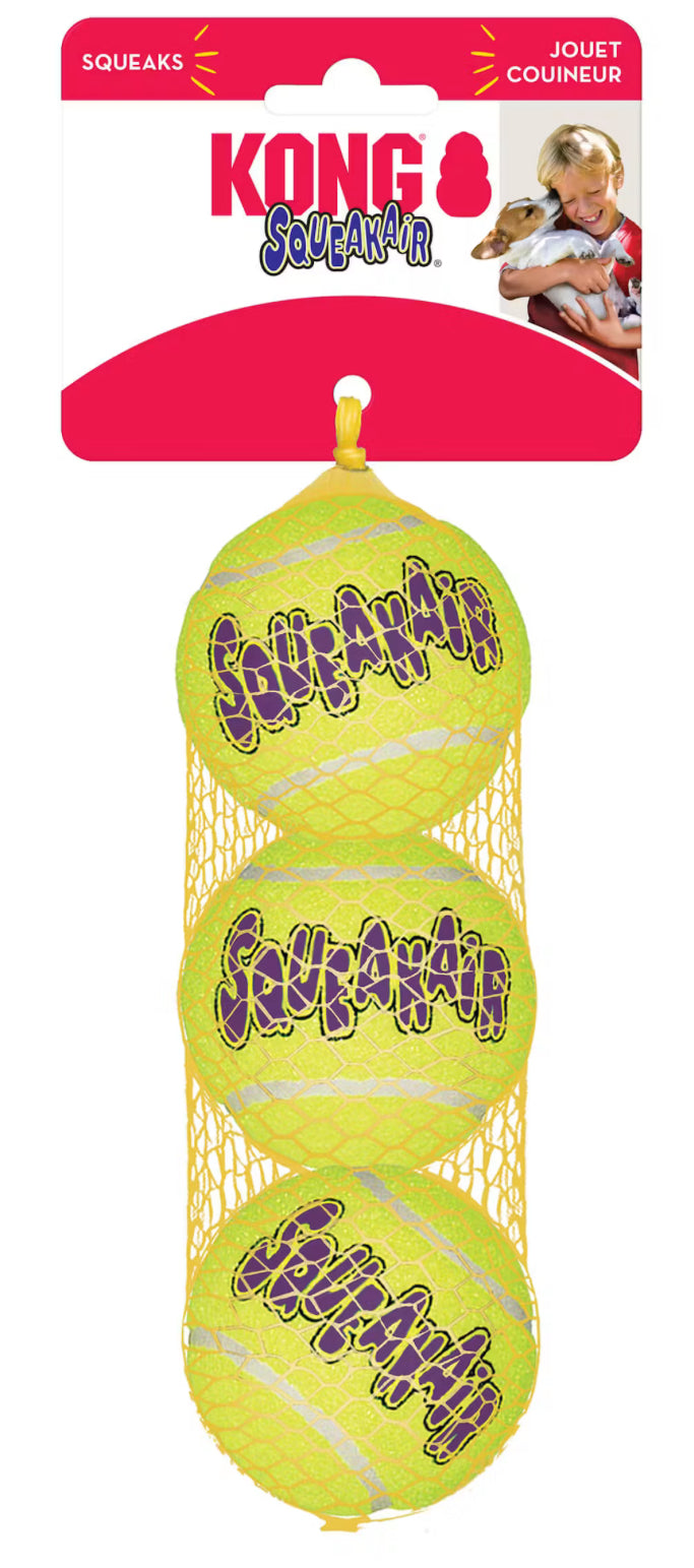 KONG Squeakair Tennis Balls Medium (3 Pack)