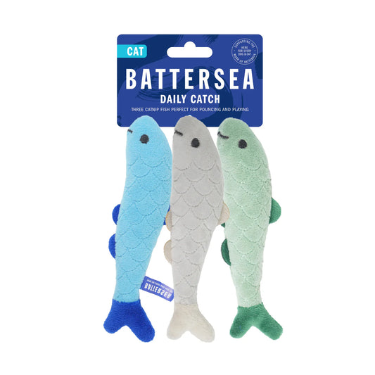 Battersea Daily Catch Catnip Fish Toys Lili + Mila's Empawrium