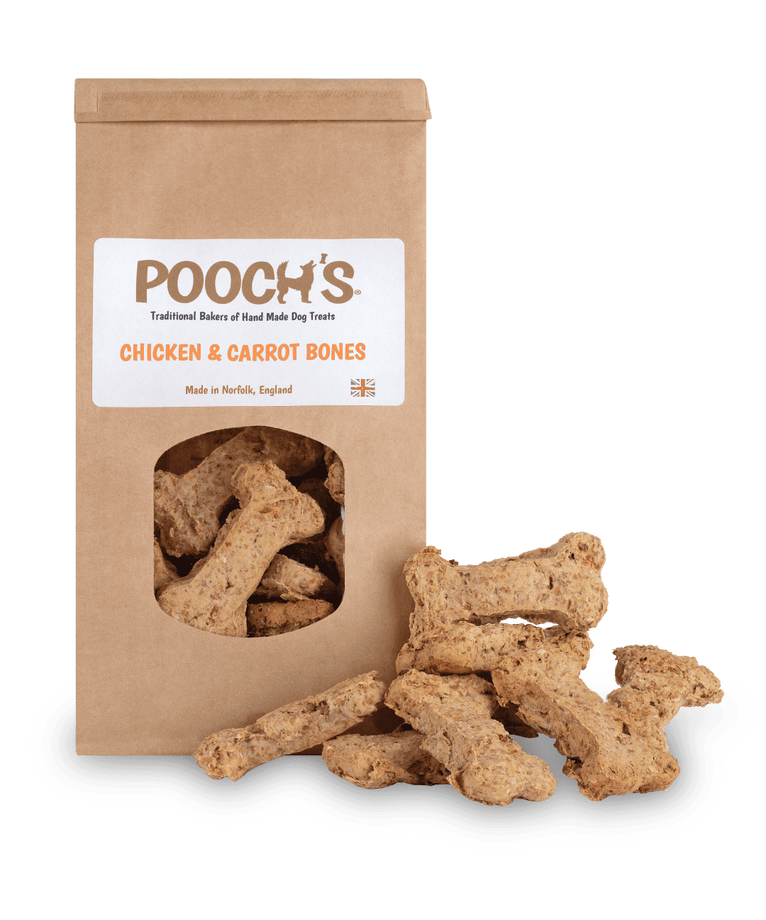 Pooch’s Chicken and Carrot Bones (250g)