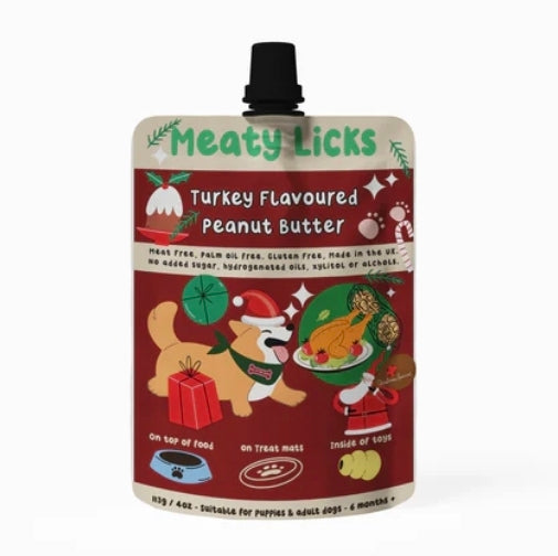 Roast Turkey flavoured Peanut Butter - Meaty Licks