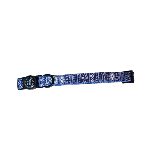 Aztec (Blue) Cat Collar