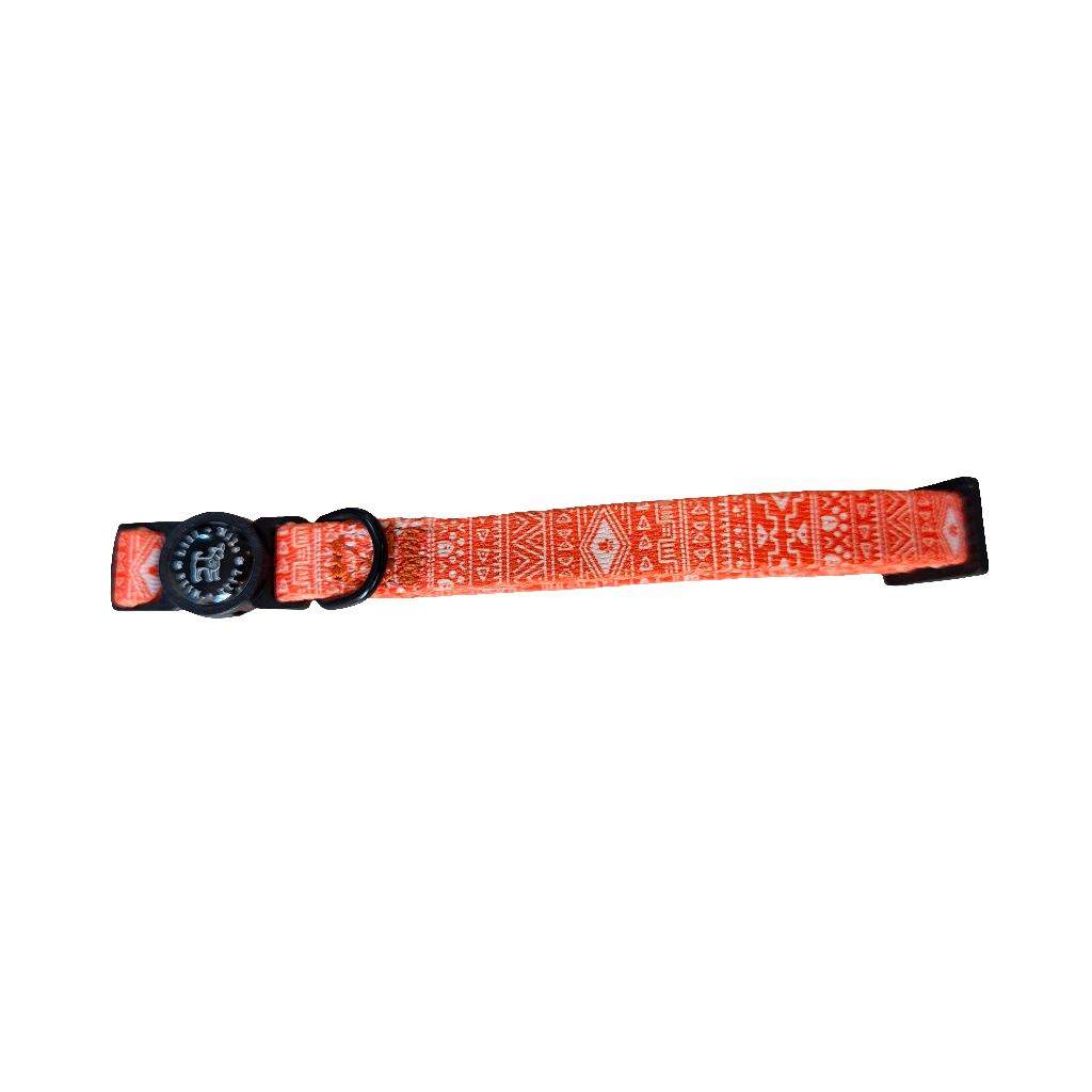 Aztec (Orange) Cat Collar