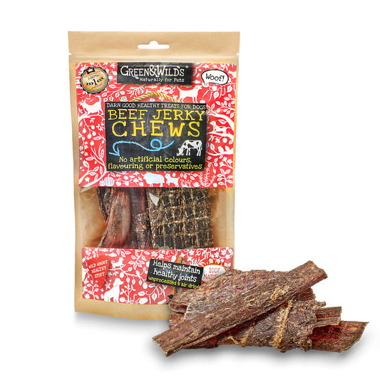 Beef Jerky Chews (Green & Wilds) 100g Lili + Mila's Empawrium