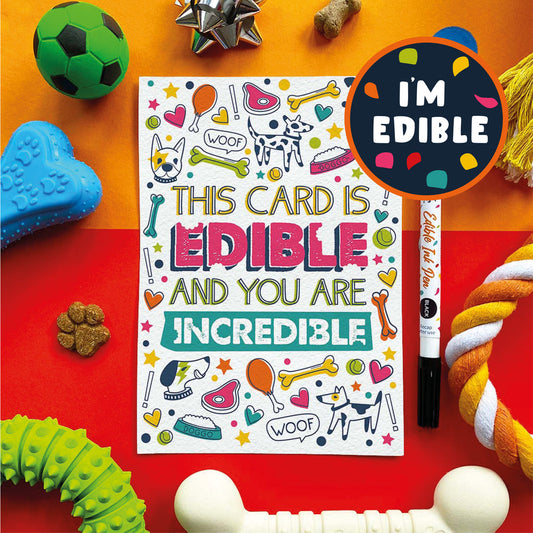 Scoff Edible Dog Card - Edible Incredible