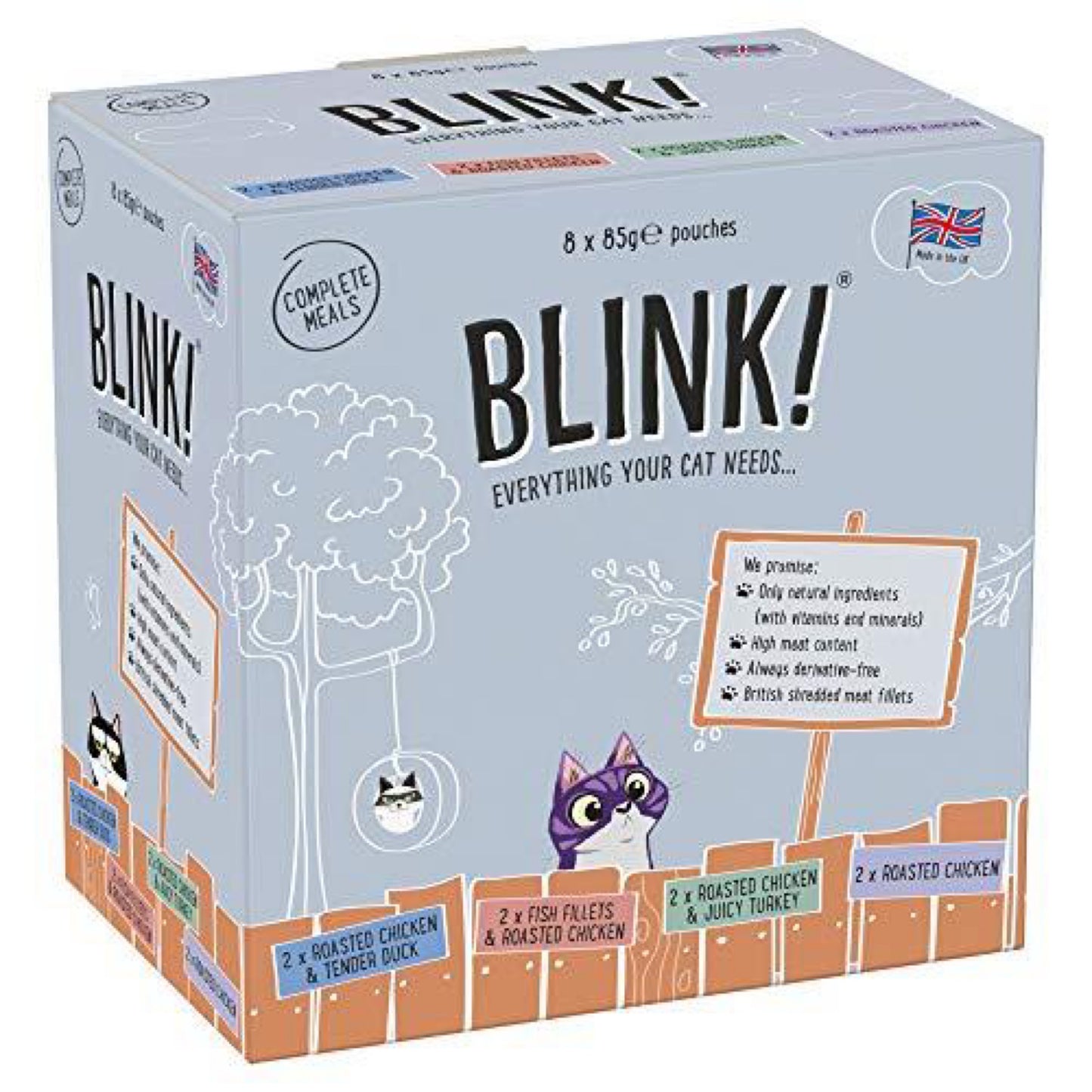 Blink Cat Food Chicken Selection 8 x 85g Lili + Mila's Empawrium