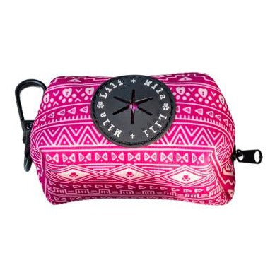 Aztec (Pink) Poo Bag Holders