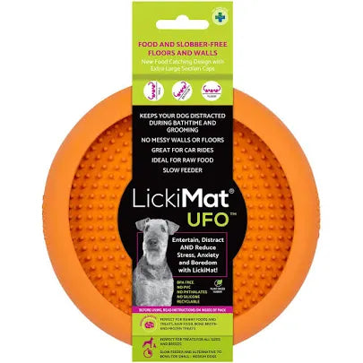 Lickimat UFO Bowl (Orange)