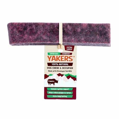 Yakers XL Chew (Cranberry) Lili + Mila's Empawrium